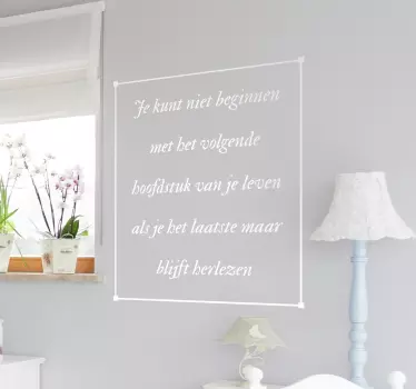 Inspiratie Tekststicker Toekomst - TenStickers