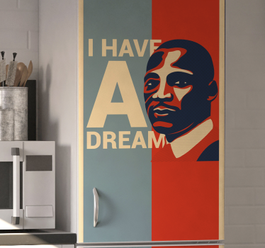 Inspirerend leiderportret Koelkast sticker - TenStickers