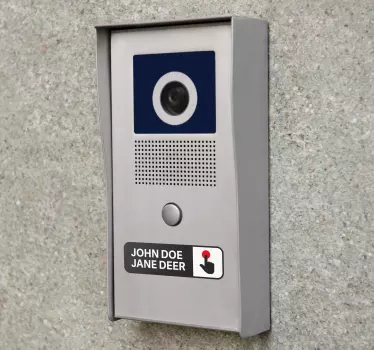 Intercom Aanwijzingen sticker - TenStickers