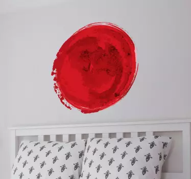 Japanse vlag sticker - TenStickers