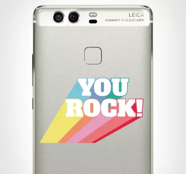Jij bent geweldig! huawei sticker - TenStickers