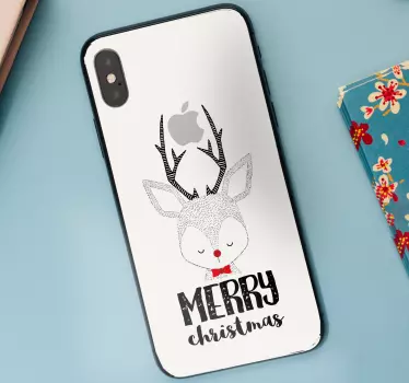 Kerst sticker rendier vreugde - TenStickers