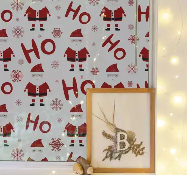 Kerst sticker kerstman figuren - TenStickers