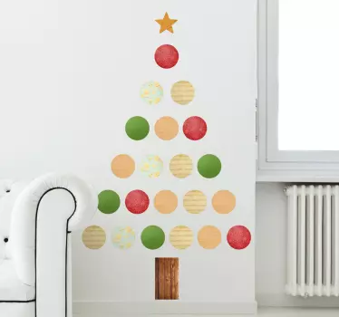 Kerstboom Muurstickers - TenStickers