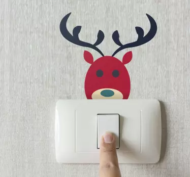 Kerststickers rendier - TenStickers