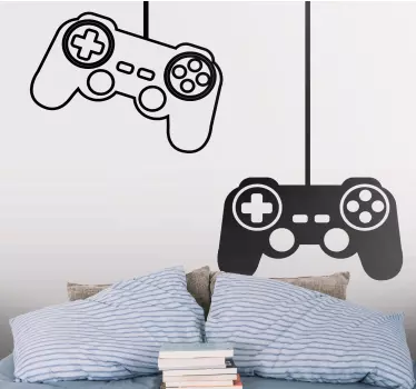 Klassieke gamecontrollers Decoratie sticker games - TenStickers