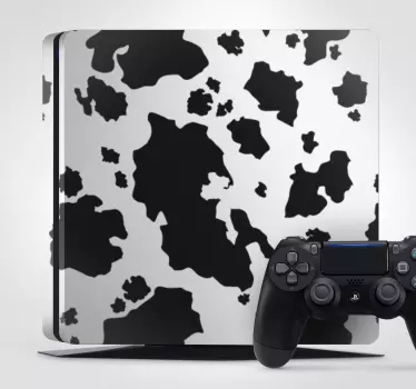 Koeienpatroon omslag ps4 sticker - TenStickers