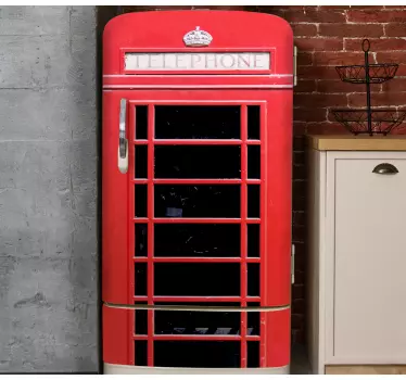 Koelkast sticker britse telefooncel - TenStickers