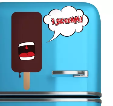 Koelkast sticker ijsjesfiguur - TenStickers