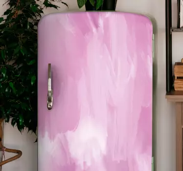 Koelkast stickers Pastel paars olieverfschilderij - TenStickers