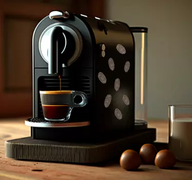 Koffiebonen Decoratie sticker huishoudelijke apparaten - TenStickers