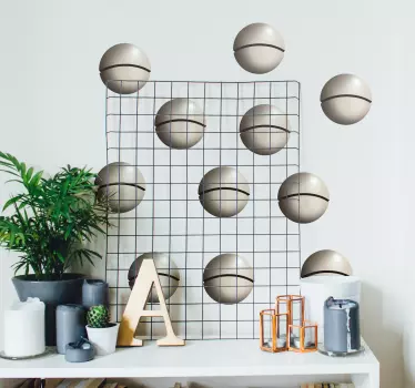 Magritte bol kunst muursticker - TenStickers