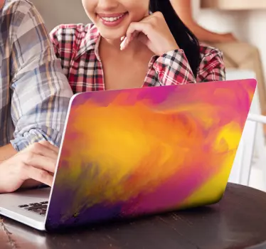 Laptop skin abstract - TenStickers