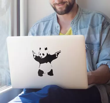 Laptop sticker Banksy - TenStickers