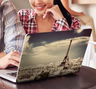 Laptop sticker foto Parijs - TenStickers