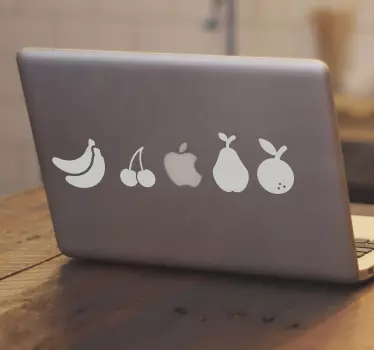 Fruit variatie sticker Macbook - TenStickers