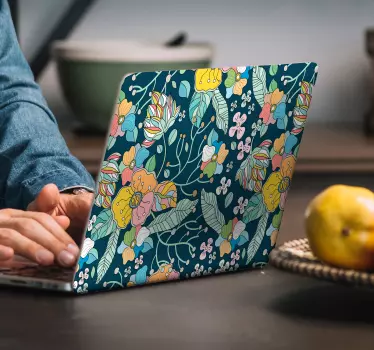 Laptop sticker lente bloemen - TenStickers