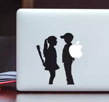 Laptop sticker meisje & jongen - TenStickers