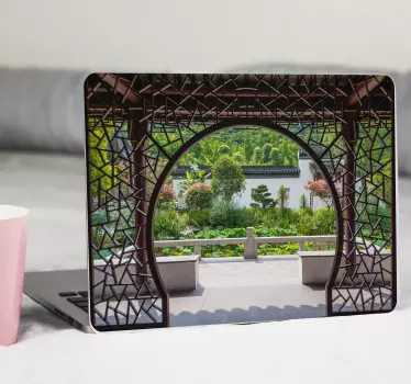 Gepersonaliseerde sticker origineel romantische tuin - TenStickers