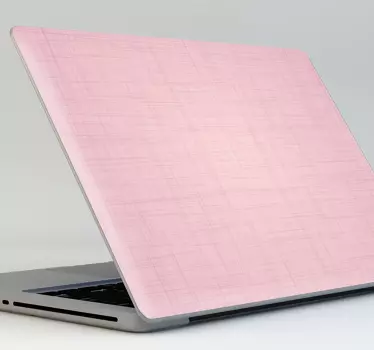 Laptop sticker roze - TenStickers