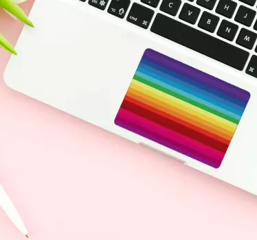 Sticker ornament Touchpad regenboog - TenStickers