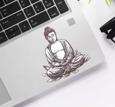 Laptop sticker boeddha - TenStickers