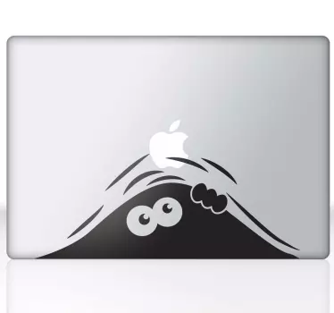 Laptop sticker Glurende Monster - TenStickers