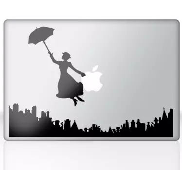 Laptop sticker Mary Poppins - TenStickers
