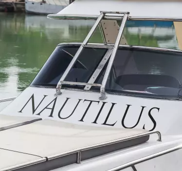 Latin lettertype boot stickers laten maken - TenStickers