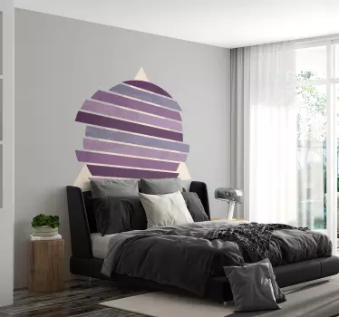 Geometrische cirkel in lavendel kleur - TenStickers