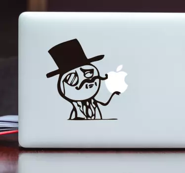 Macbook sticker classy guy meme - TenStickers