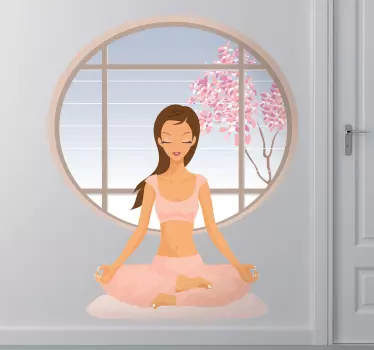 Meditatie sereniteit fashion sticker - TenStickers