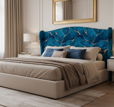 Meubel sticker teal marmerimitatie - TenStickers