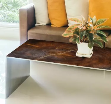 Muurstickers ornament houten boomstam - TenStickers