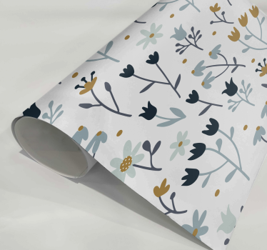 Minimalistische bloemen Meubelsticker - TenStickers