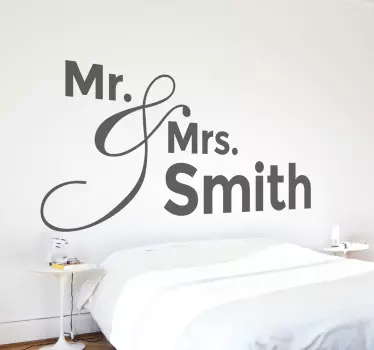 Mr. and Mrs. Muursticker - TenStickers