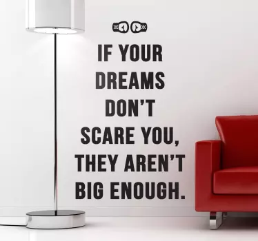 Muhammad Ali Dreams Muursticker woonkamer - TenStickers