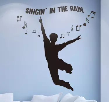 Muurdecoratie van ´singin´ in the rain´ - TenStickers