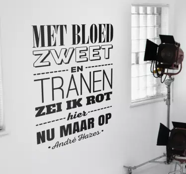 Muursticker André Hazes - TenStickers