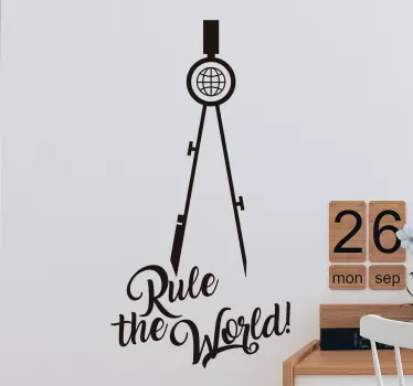 Muursticker Architect Rule the World - TenStickers