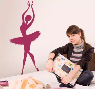 Muursticker Ballet Ballerina - TenStickers