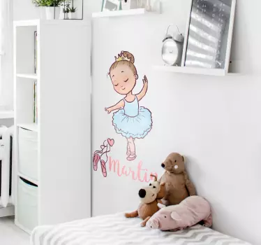 Muursticker ballet personaliseren - TenStickers