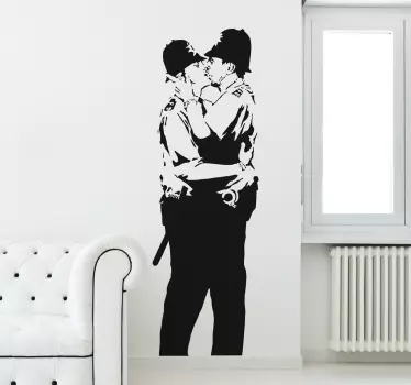 Muursticker Banksy Graffiti - TenStickers