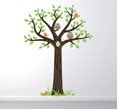 Muursticker Boom Vogels - TenStickers