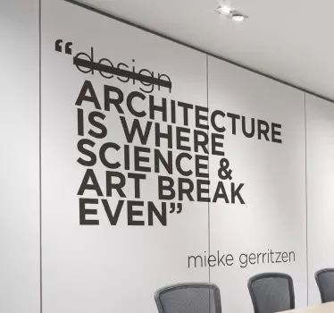 Muursticker citaat Mieke Gerritzen - TenStickers