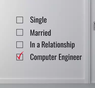 Muursticker Computer Engineer - TenStickers
