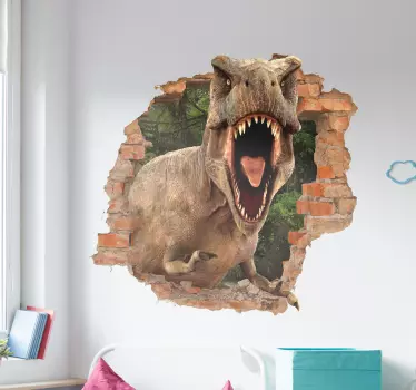 Muursticker kinderkamer dinosaurus 3D - TenStickers