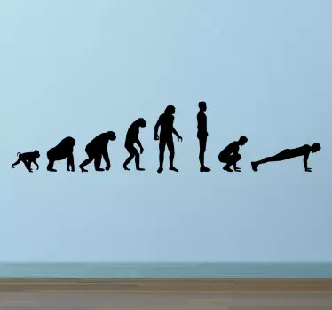 Muursticker Evolution to Burpee - TenStickers