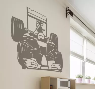 Muursticker formule 1 wagen - TenStickers