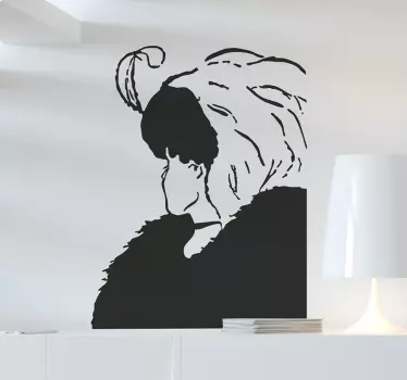 Muursticker Gezichtsbedrog - TenStickers